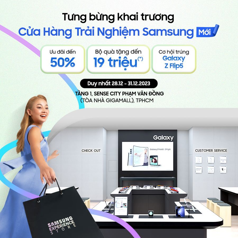 Rộn ràng dịp cuối năm với sự kiện khai trương Cửa Hàng Trải Nghiệm Samsung lớn nhất cả nước