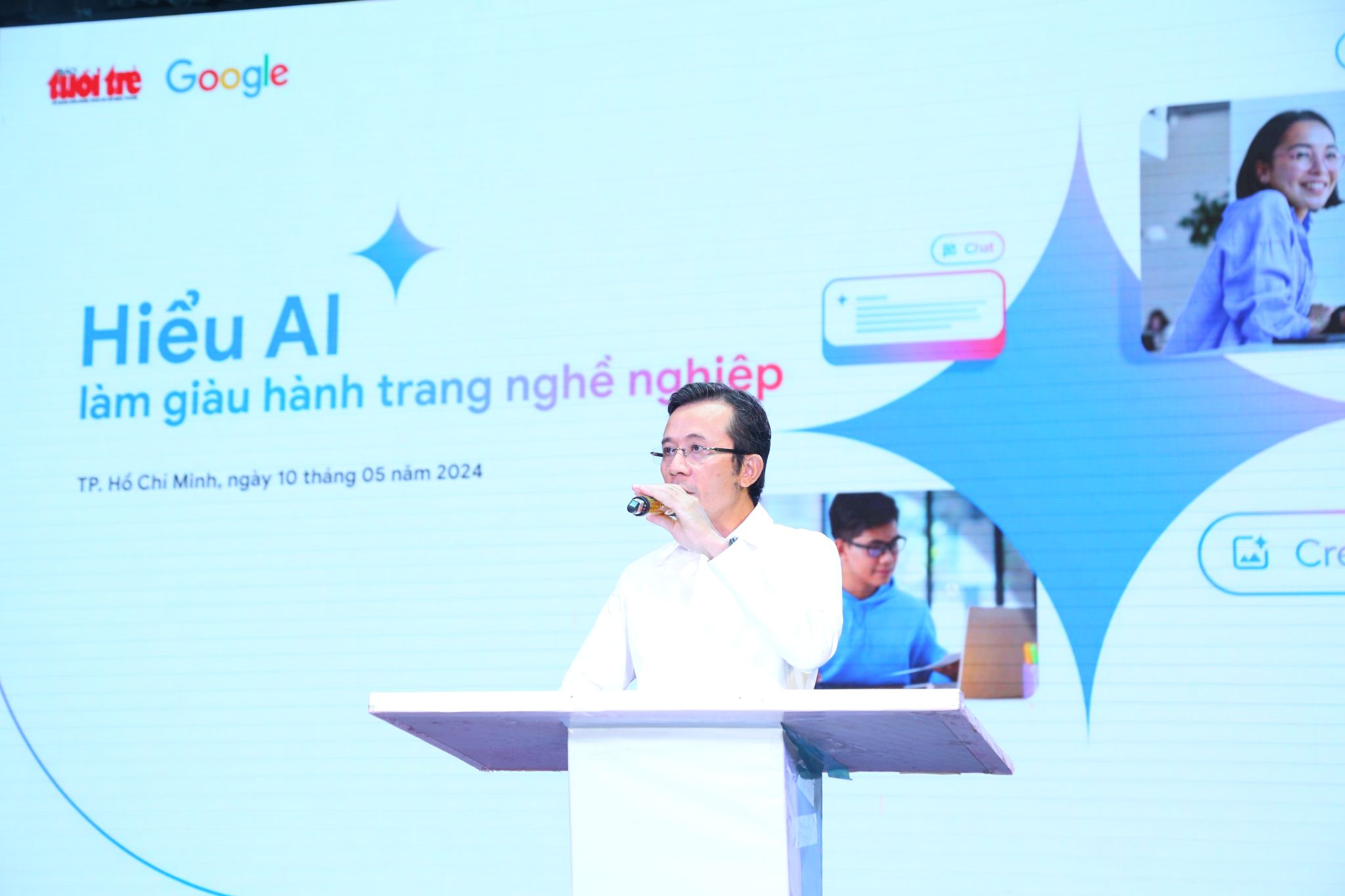 Báo Tuổi Trẻ cùng Google tổ chức hội thảo 'Hiểu AI, làm giàu hành trang nghề nghiệp'