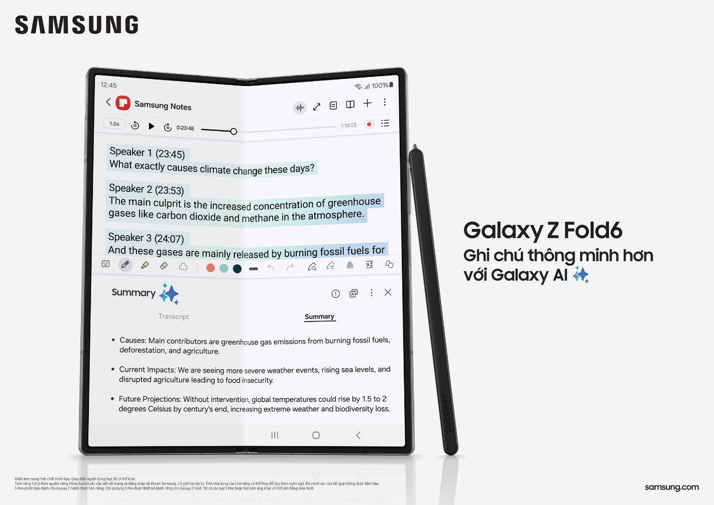 Samsung Galaxy Z Fold6 và Z Flip6 chính thức ra mắt với điểm nhấn Galaxy AI