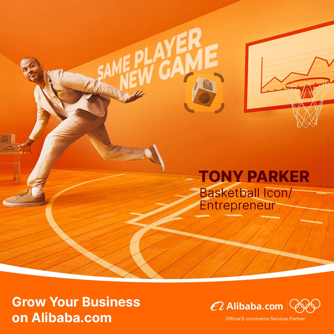 Tony Parker - Tuyển thủ Olympic 4 lần vô địch NBA là gương mặt đại diện của Alibaba.com cho chiến dịch Olympic Paris 2024