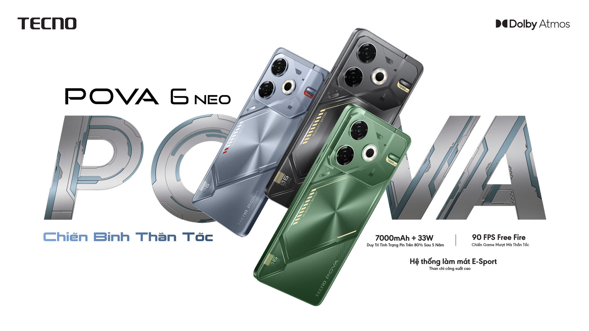 TECNO POVA 6 & POVA 6 neo: bộ đôi chiến binh, thần tốc dẫn đầu