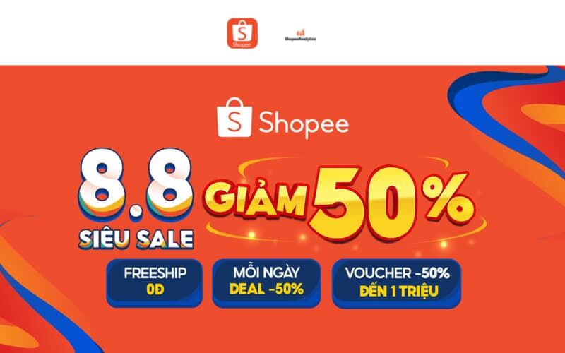 Shopee đạt kỷ lục mới tại sự kiện 8.8: Hơn 1 tỷ tấn sản phẩm bán ra, người dùng tiết kiệm 625 tỷ đồng phí vận chuyển