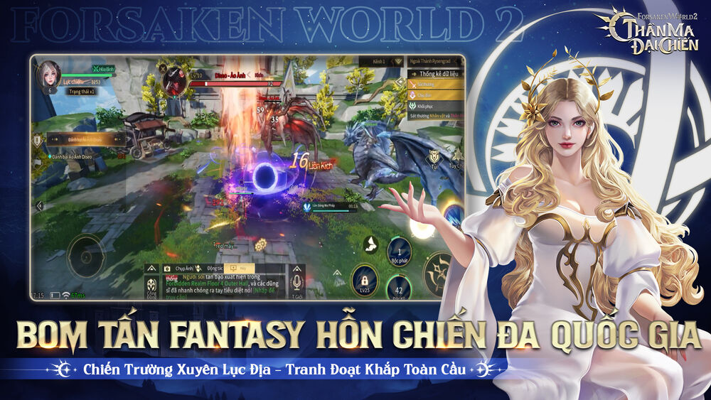 VNGGames phát hành Forsaken World 2: Thần Ma Đại Chiến ở Việt Nam và 5 thị trường châu Á