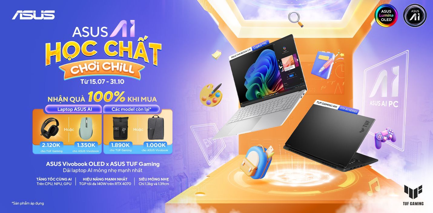 ASUS ROG ra mắt dải laptop gaming AI với bộ xử lý AMD Ryzen AI 300 Series đầu tiên tại Việt Nam