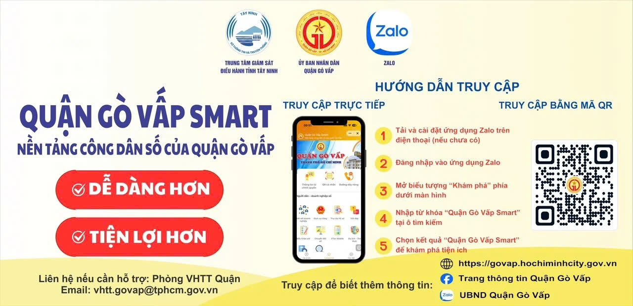 Chuyển đổi số thay đổi cuộc sống người dân quận Gò Vấp