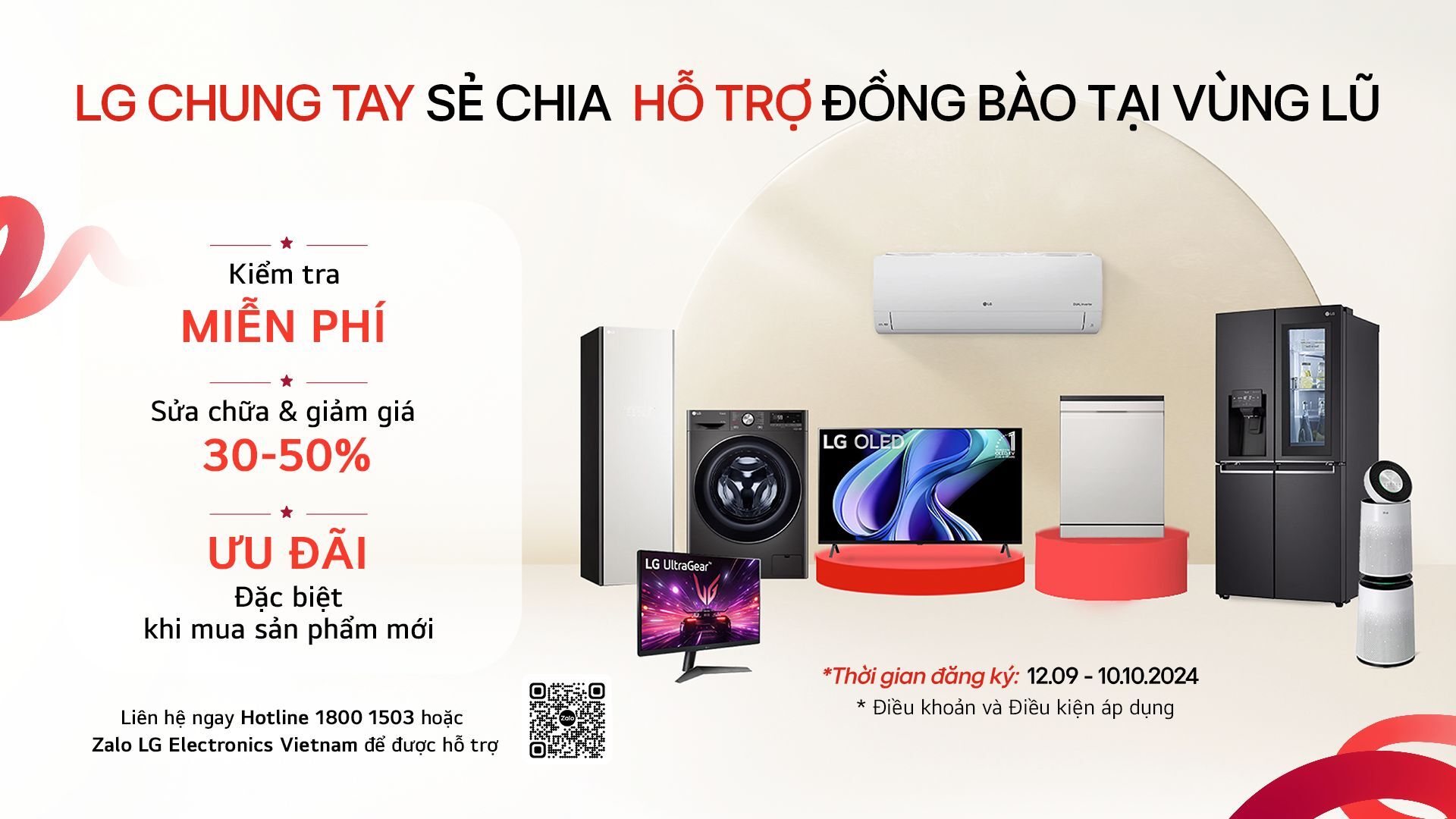 LG đồng hành với người dân chịu ảnh hưởng bởi bão Yagi