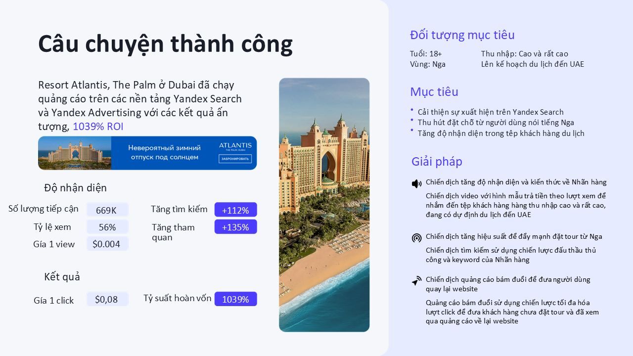 Việt Nam: Ngôi sao đang lên tại Châu Á trong xu hướng du lịch toàn cầu theo Yandex Ads