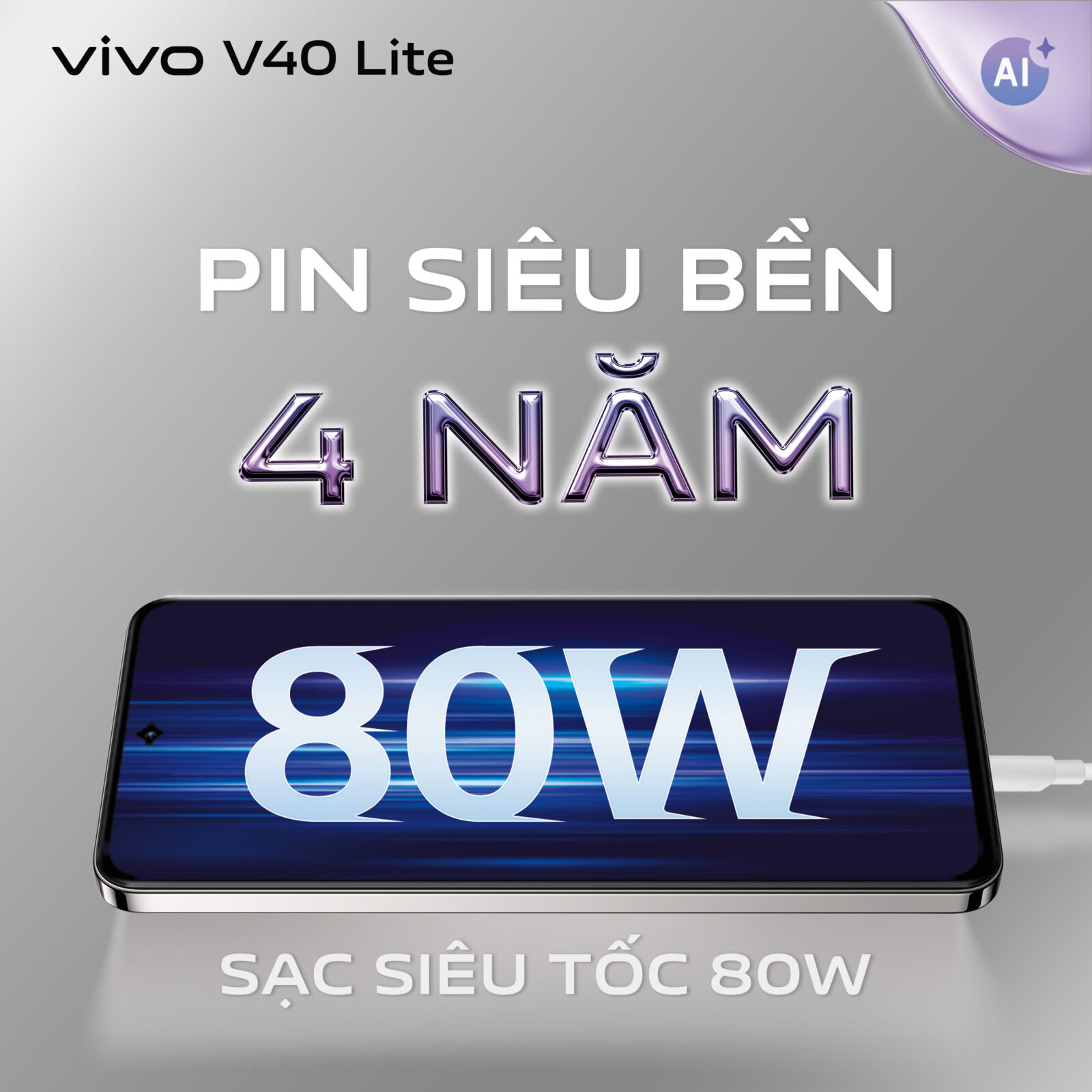 vivo V40 Lite tái định nghĩa độ bền mượt của smartphone trong phân khúc tầm trung 