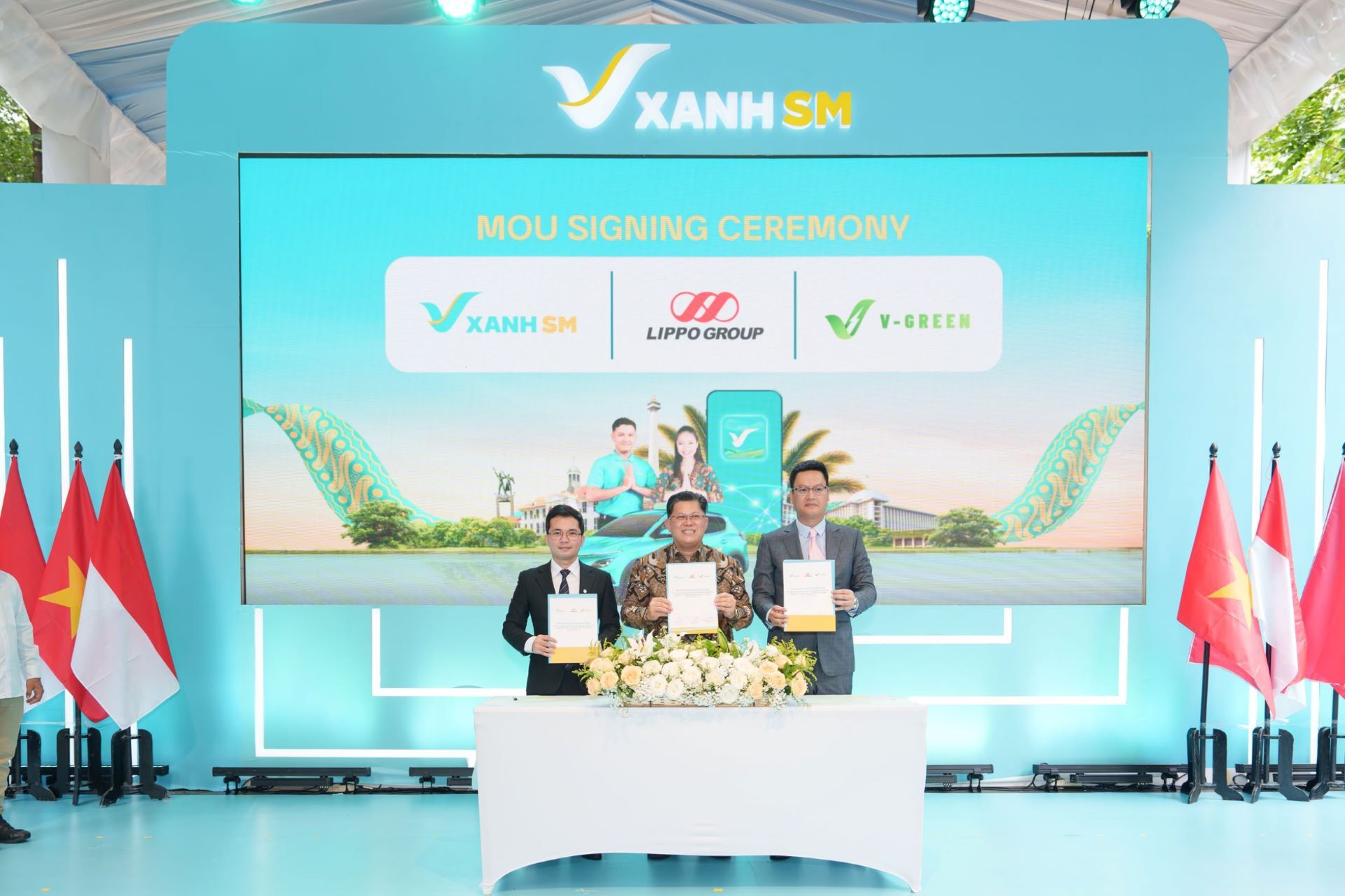 V-GREEN và Xanh SM Indonesia ký MoU với tập đoàn bất động sản Lippo, hướng tới xây dựng hệ sinh thái xanh toàn diện