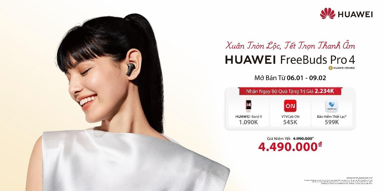 HUAWEI FreeBuds Pro 4 chính thức ra mắt