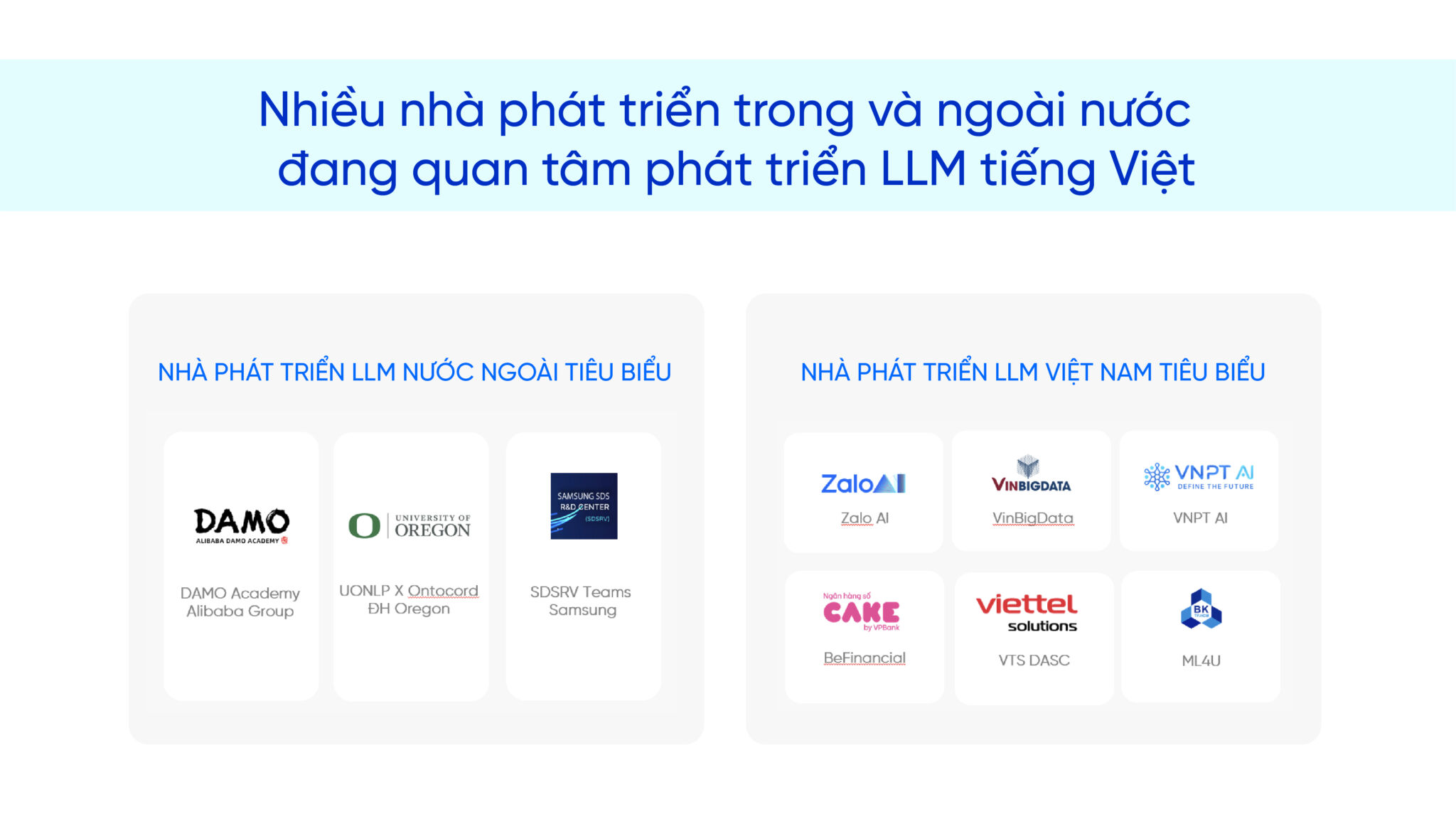 Mô hình ngôn ngữ lớn (LLM) do người Việt huấn luyện bứt phá trên bảng xếp hạng năng lực tiếng Việt VLMU