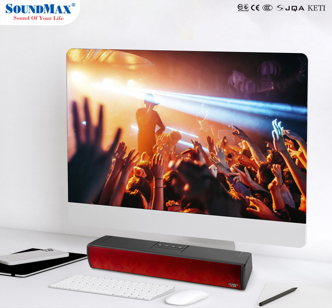 SoundMax SB-203F: soundbar di động tiếp ‘lửa’ cho từng cuộc vui