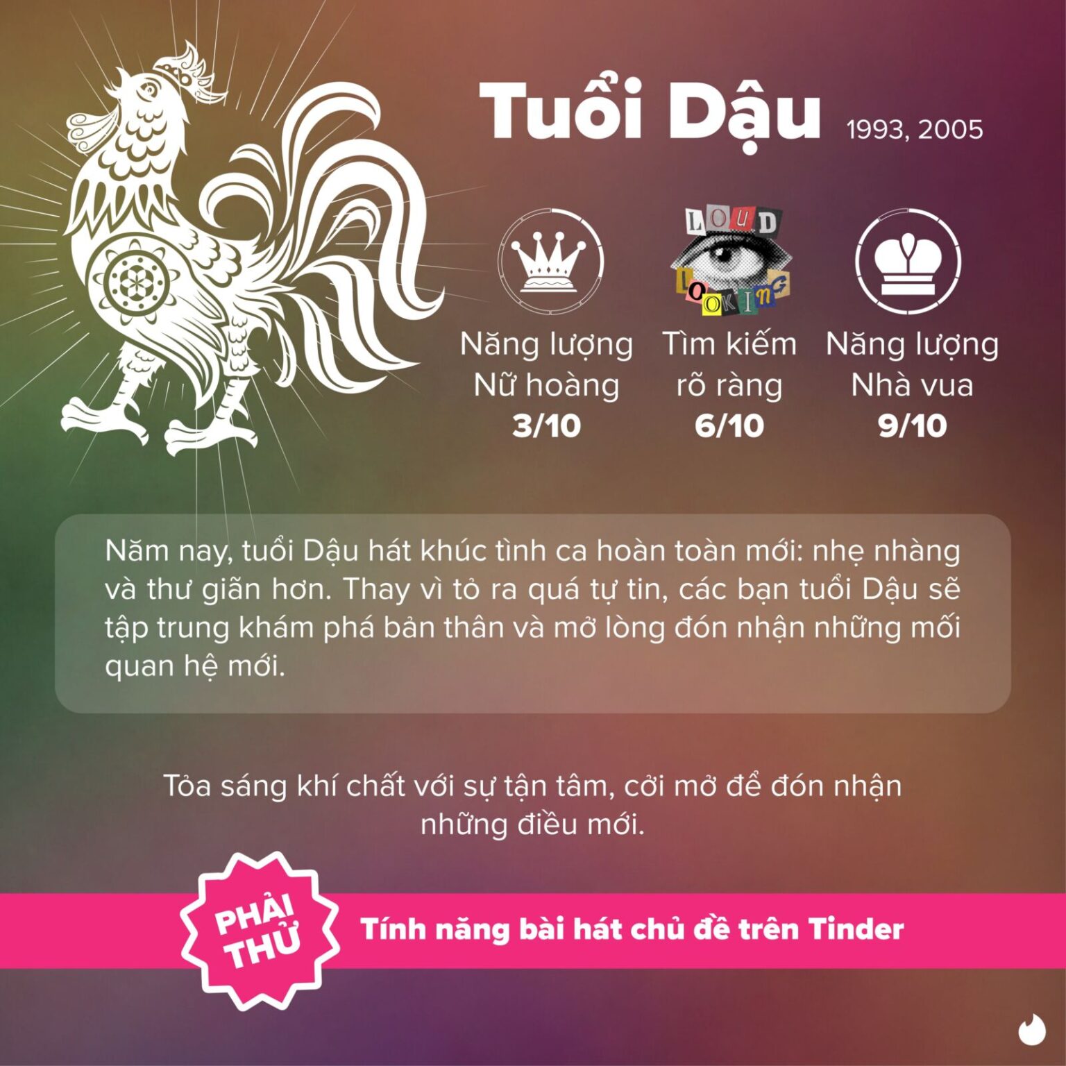 Tinder tung bí kíp để trường năng lượng thăng hoa, giúp đường tình duyên của hội độc thân "đỉnh nóc, kịch trần" mùa Tết Ất Tỵ