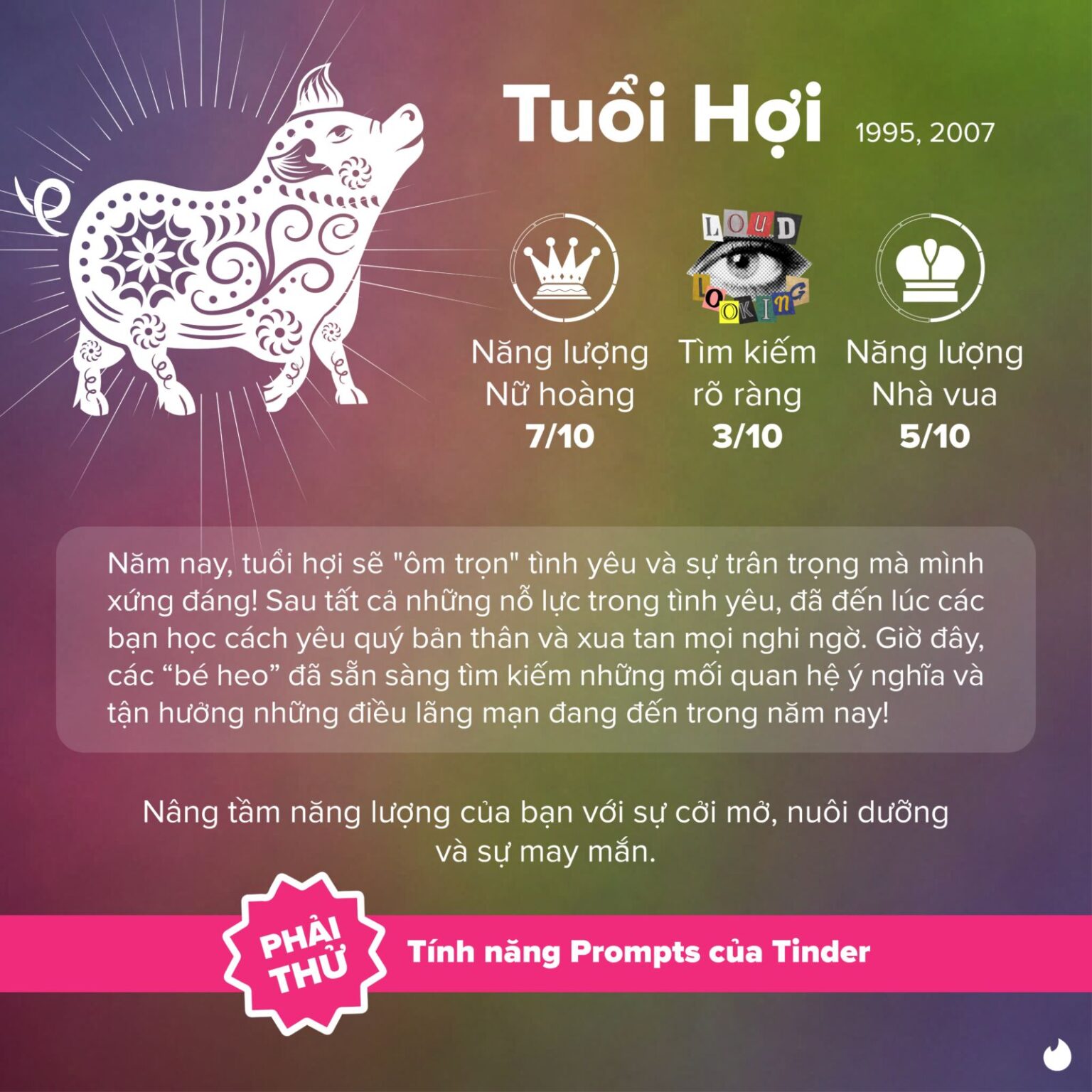 Tinder tung bí kíp để trường năng lượng thăng hoa, giúp đường tình duyên của hội độc thân "đỉnh nóc, kịch trần" mùa Tết Ất Tỵ