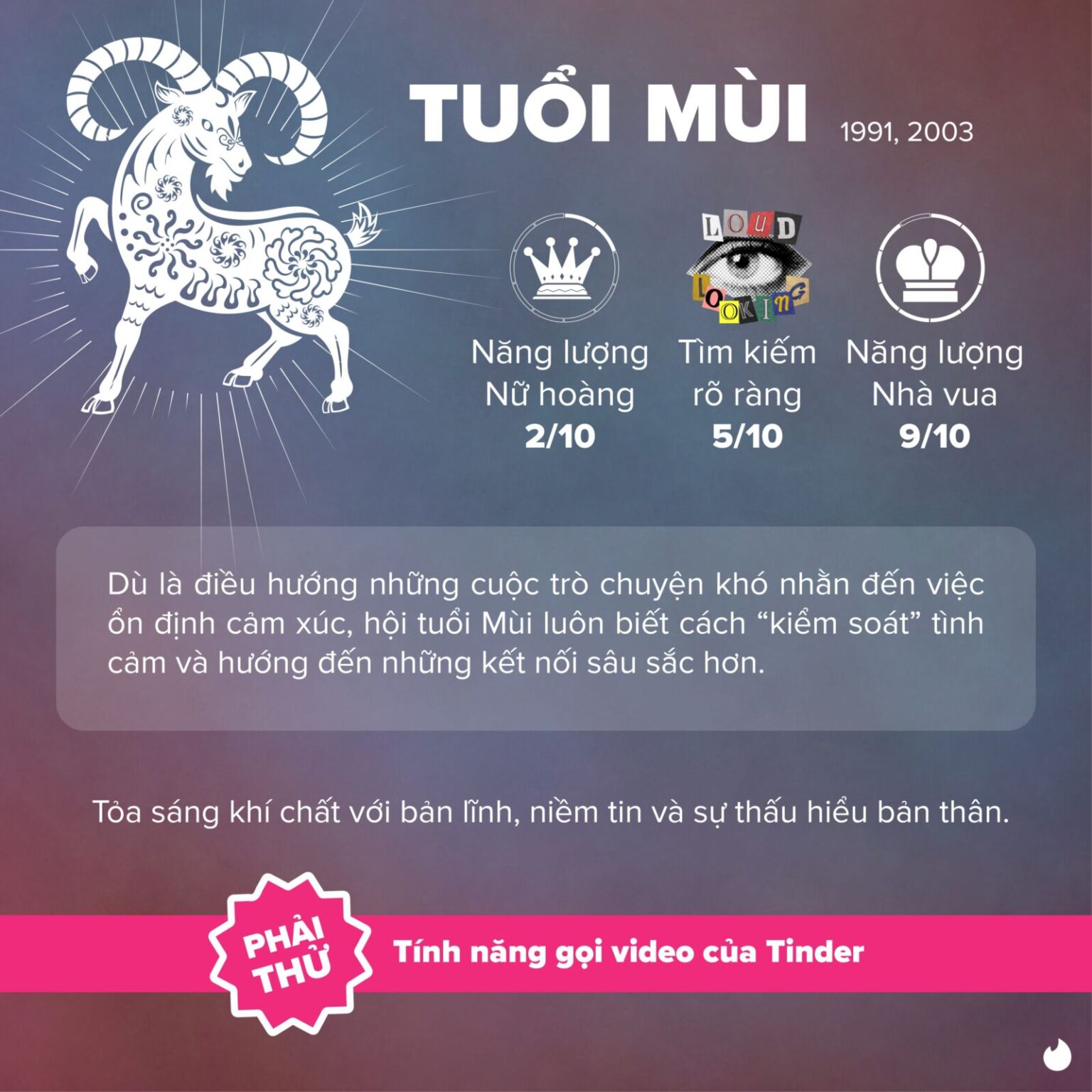 Tinder tung bí kíp để trường năng lượng thăng hoa, giúp đường tình duyên của hội độc thân "đỉnh nóc, kịch trần" mùa Tết Ất Tỵ