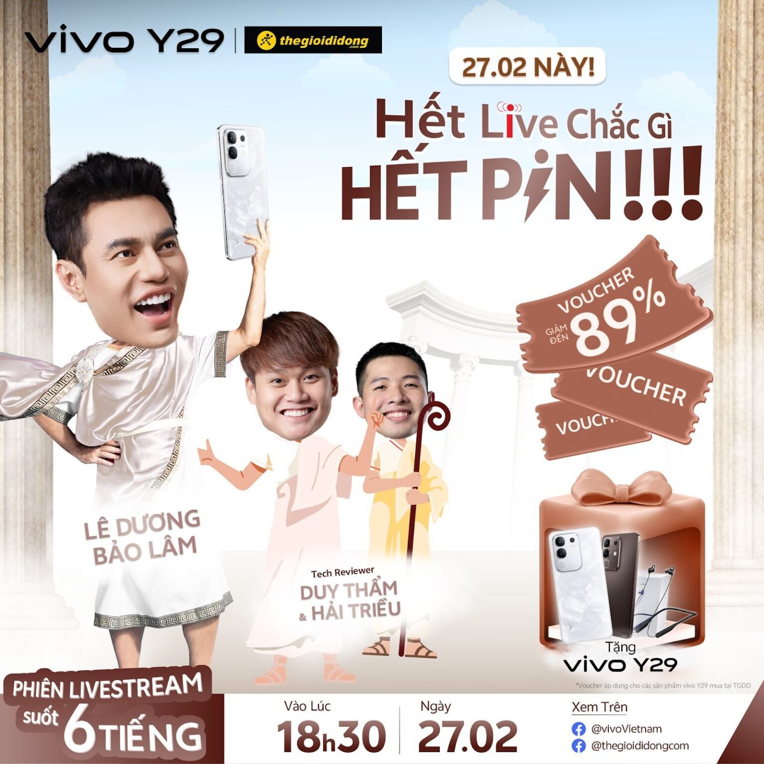 Vivo Y29 ra mắt với siêu pin 6500mAh, giá từ 6,5 triệu đồng