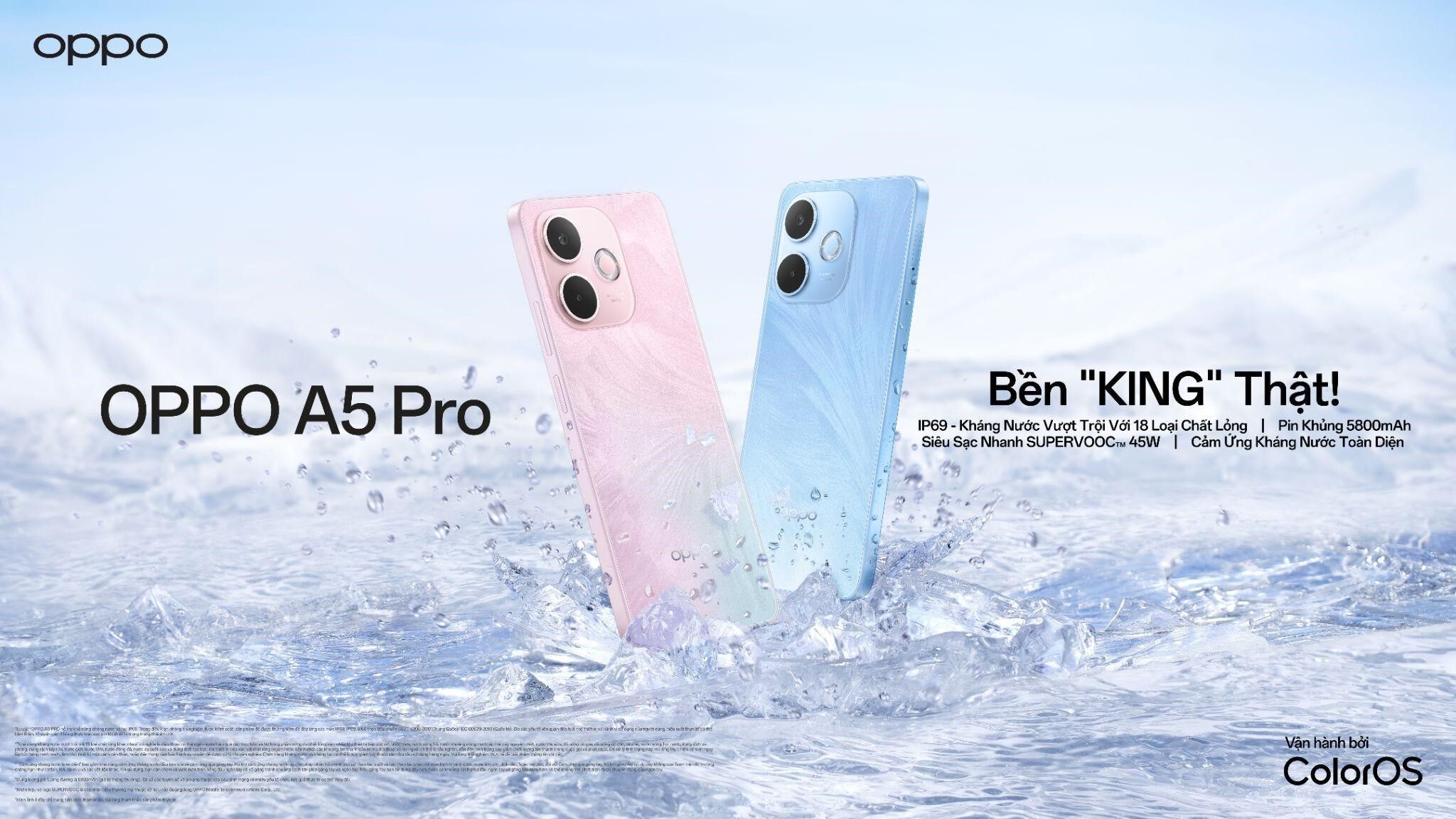 “Vua” độ bền OPPO A5 Pro chính thức ra mắt