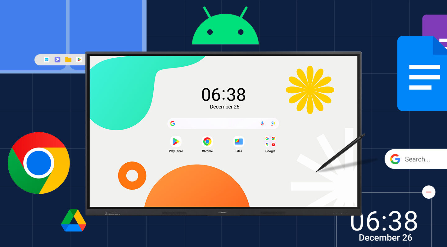 Samsung giới thiệu Bảng tương tác Android WAF series, tăng cường không gian giáo dục trực quan